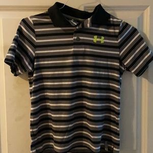 Under armour dri-fit polo, youth M